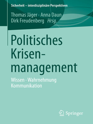cover image of Politisches Krisenmanagement